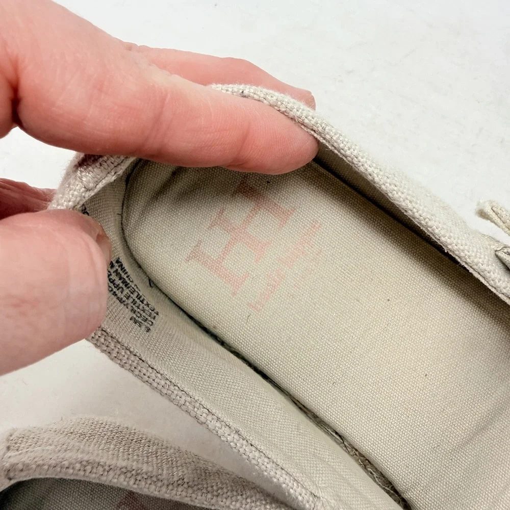 Haute Hippie Oatmeal Cecily Mary Jane Espadrille Flats Canvas‎ Size 8.5 Boho